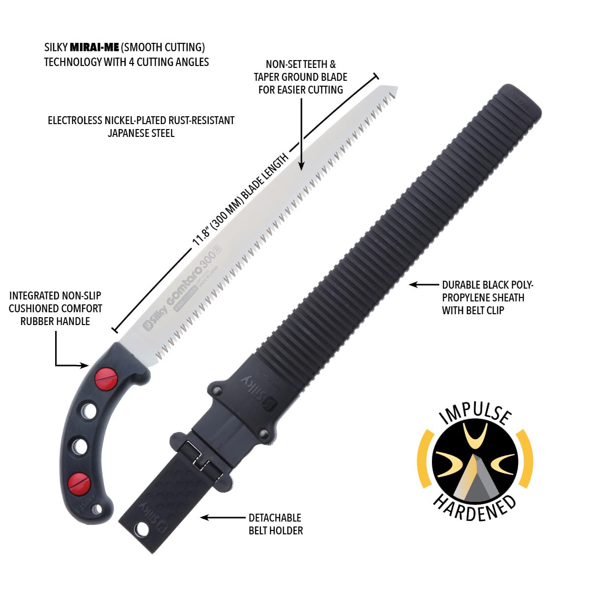 Silky GOMTARO Professional Hand Saw 300mm Large Teeth (102-30)