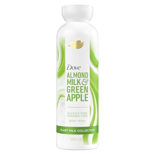 Dove Plant Milk Cleansing Body Wash - Almond Milk & Green Apple, 17.5 fl oz