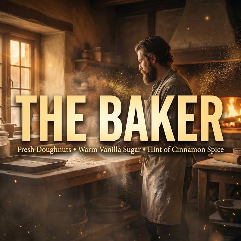 Fable Beard Co. Beard Balm - The Baker, Fresh Doughnuts, Warm Vanilla Sugar, Hint of Cinnamon Spice, Natural Beard Balm for Men with Jojoba & Argan Oils, Beard Conditioner, Made in USA (2 Fl Oz)