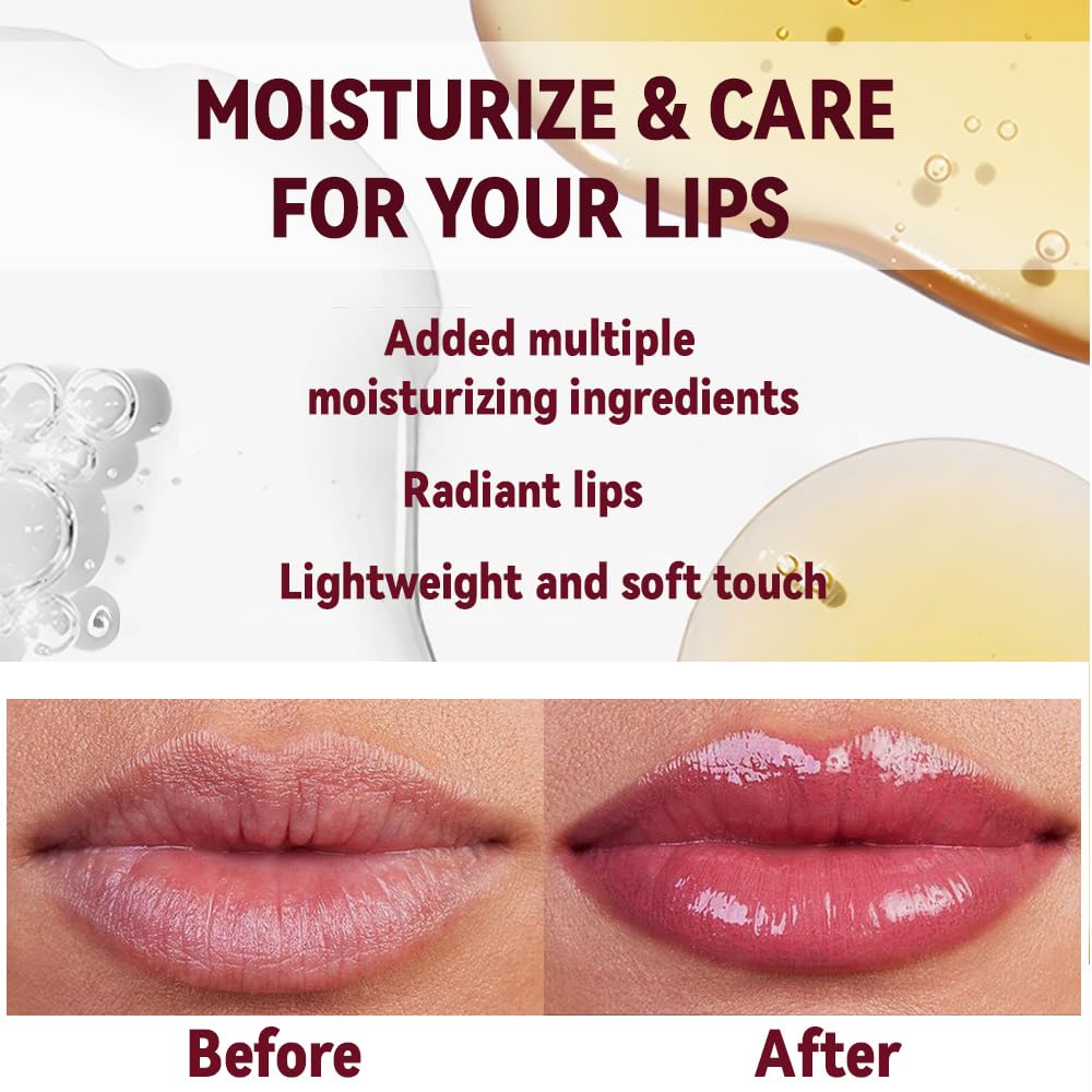 Pink Honey Tinted Lip Stain - Hydrating Lip Balm & Gloss | Moisturizing Lip Color for All Skin Tones