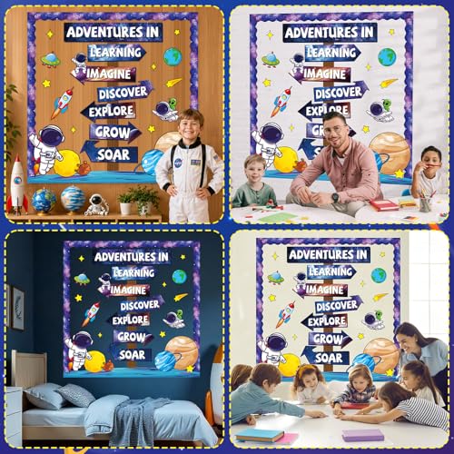 Outer Space Bulletin Board Set - Galaxy Classroom Decor for Back to School