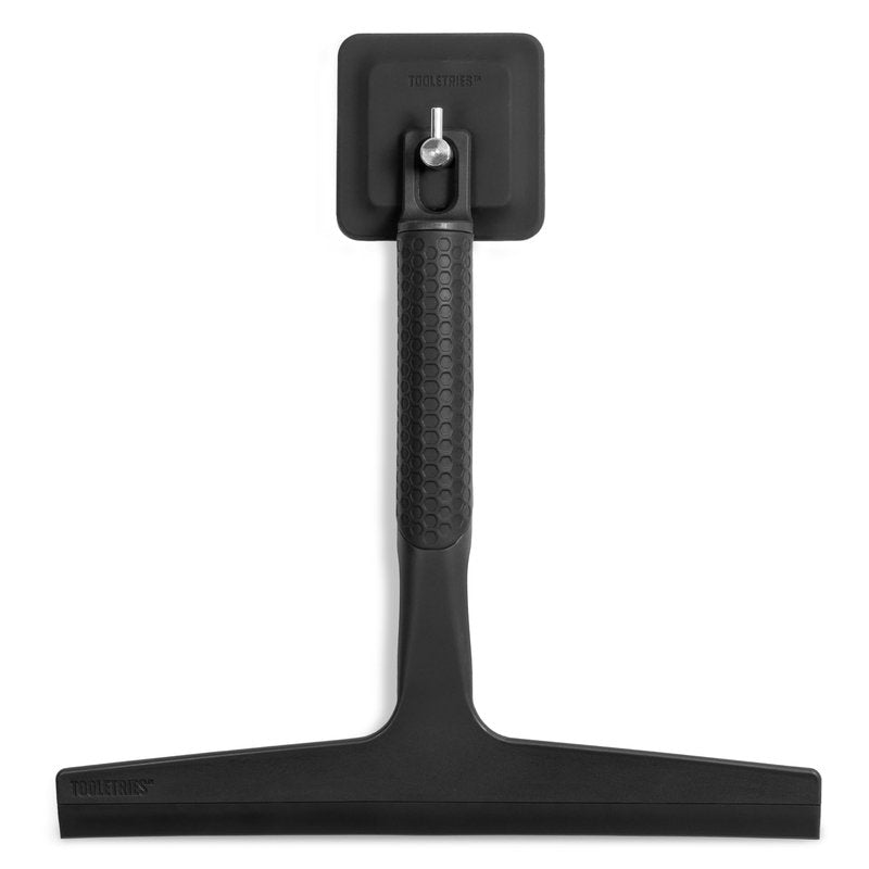 TOOLETRIES The Squeegee & Hook - All Purpose Shower Squeegee for Glass Doors, Silicone Grip, Bathroom Cleaner Tool Household Window Mirror Squeegee, Bathroom Accessories & Cleaning Supplies - 10 Inch