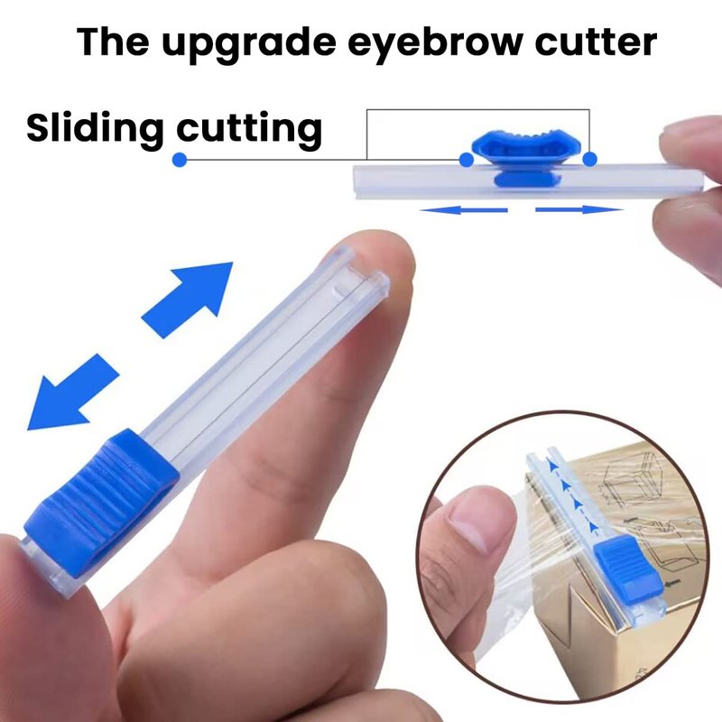 AIYUENCICI Disposable Eyebrow Tattoo Plastic Wrap Preservative Film with Microblading Kit for Lip Blush, Eyebrow Lamination Lash Lift Permanent Make Up Cling Cover Tape Roll Transparent 2 Pack