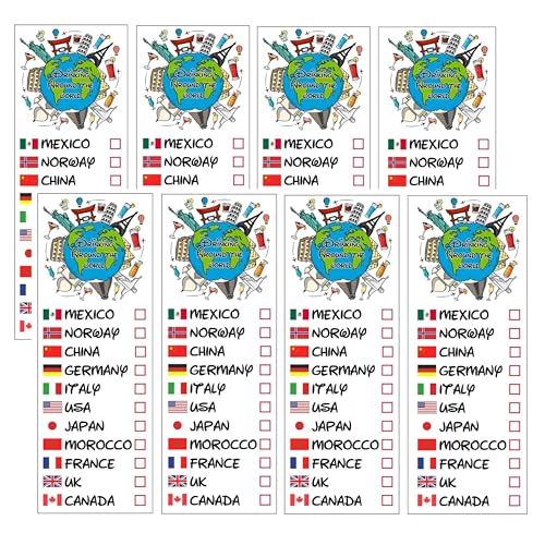 Epcot Travel Temporary Tattoos - Pack of 8 Global Adventure Markers