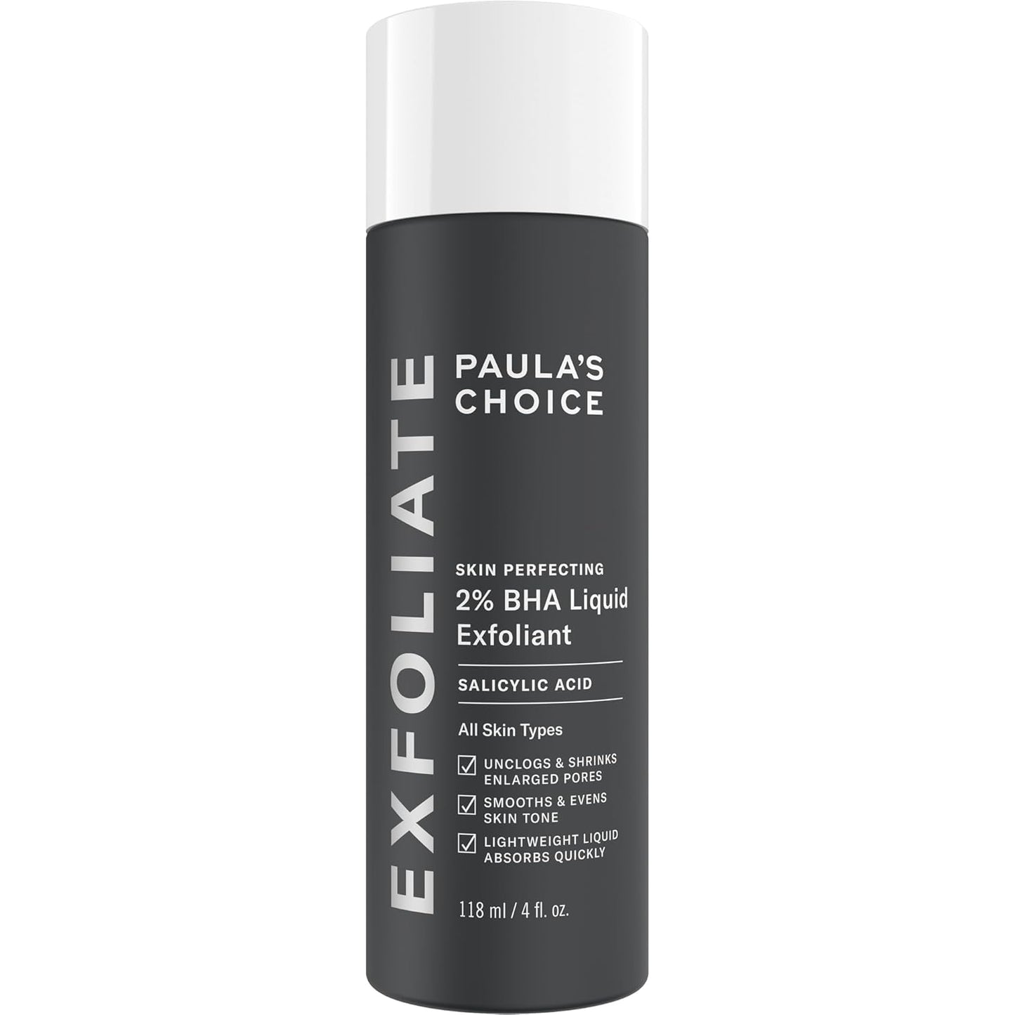 Paula's Choice 2% BHA Liquid Exfoliant - Salicylic Acid Facial Polish for Pores & Fine Lines | Fragrance-Free, 4 oz