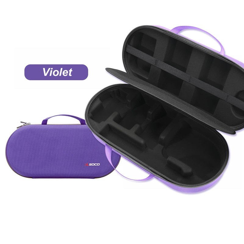 RLSOCO Hard Case for Dyson Airwrap Complete Long/Complete Styler HS08 HS05 HS01,NOT for Dyson Airwrap i.d. - Fits 4pcs Long Barrels or Short Barrels - Violet (Case Only,Hair Styler is not Included)