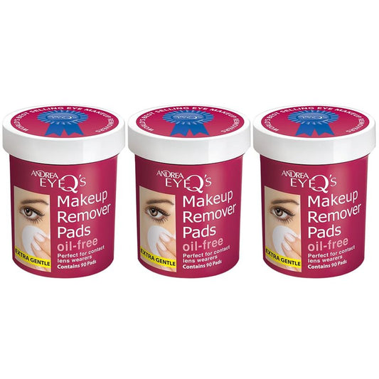 Andrea Eye Q's Oil-free Eye Makeup Remover Pads, 65-Count (Pack of 3)