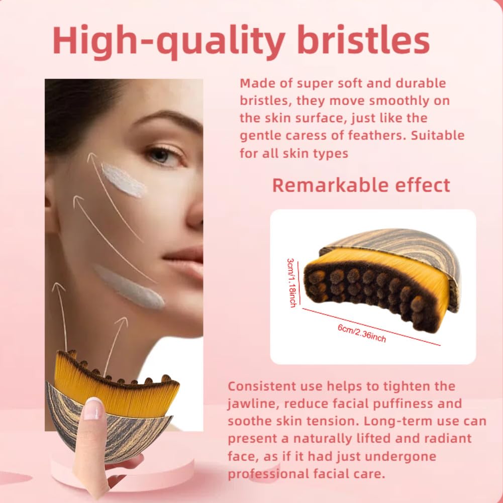 Lymphatic Contour Face Brush - Sculpting Tool for Anti-Puffiness & Improved Skin Glow | 1 Piece