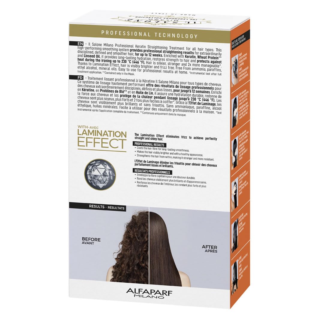 Keratin Hair Treatment - At-Home Smoothing & Straightening Kit | Frizz Control & Heat Protection