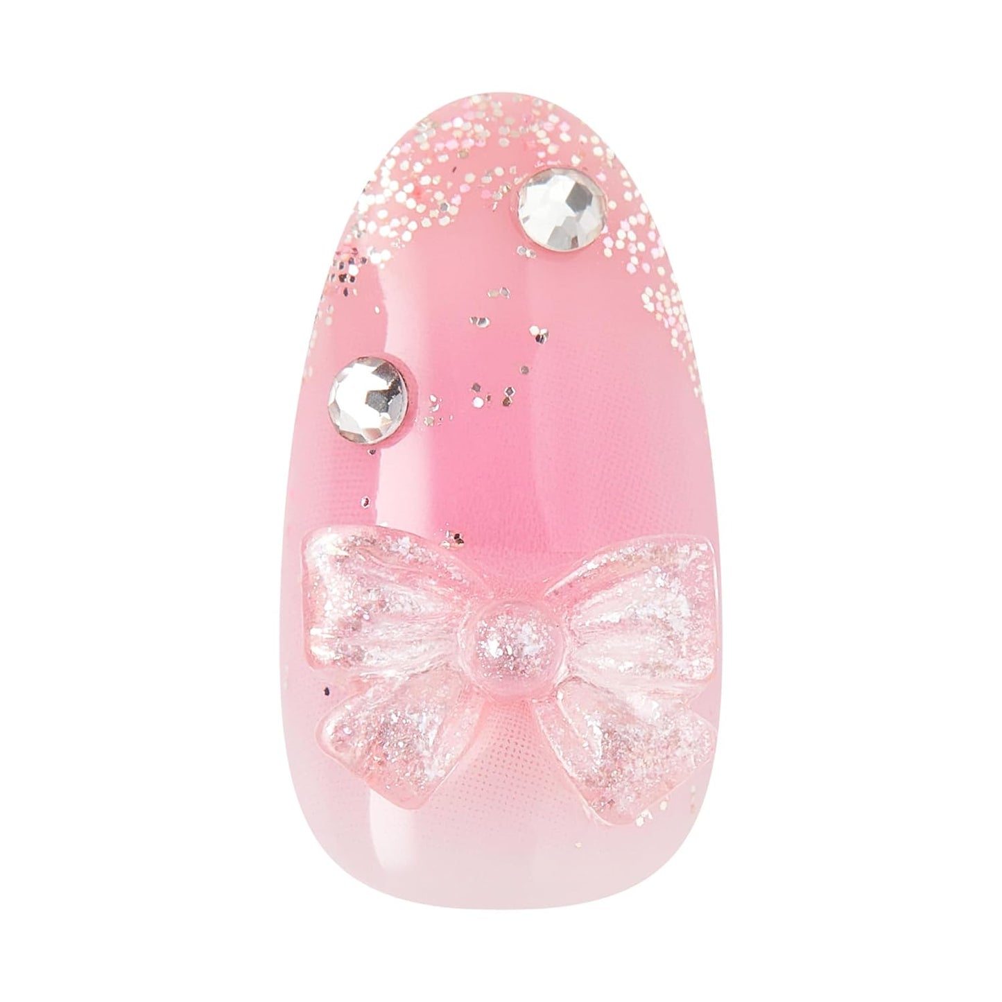 Impress No Glue Press-On Nails - 'Venus' Pink Almond Shape | Medium Size, 30 Nails & Accessories Included