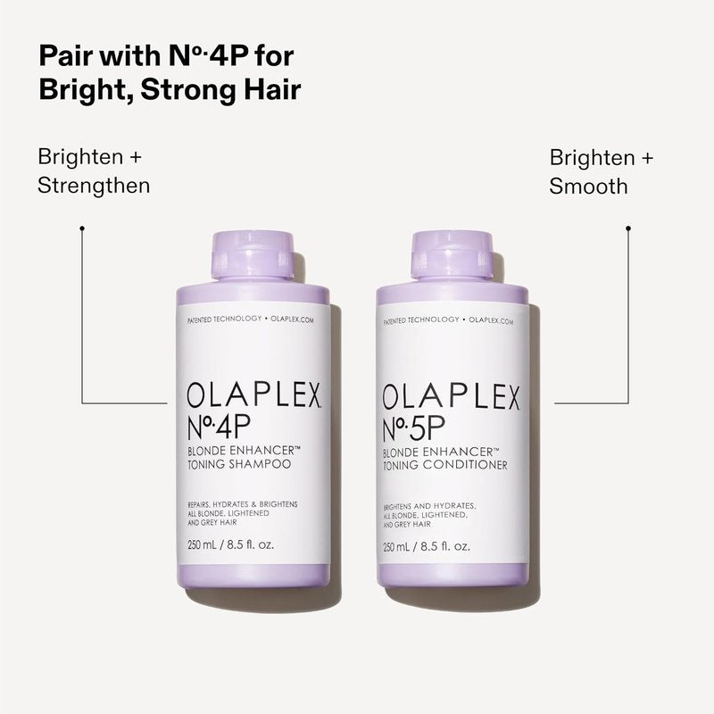 Olaplex Nº.5P Blonde Enhancer Purple Toning Conditioner - Neutralizes Brassiness & Repairs Damaged Hair | For All Hair Types