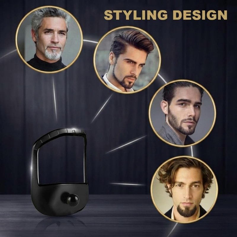 RCOACE Beard Shaping Tool With 5 Templates, Precision Beard Guide For Clean Lines And Goatee, Durable ABS Beard Shaper Tool For Home Grooming, Portable Beard Accessories For Men