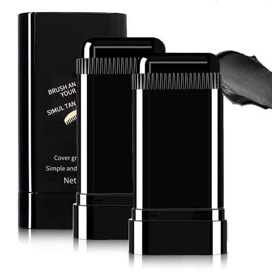 Instant Hair Dye Stick - 2-in-1 Waterproof Black Hair Color Cover | Quick Root Touch-Up