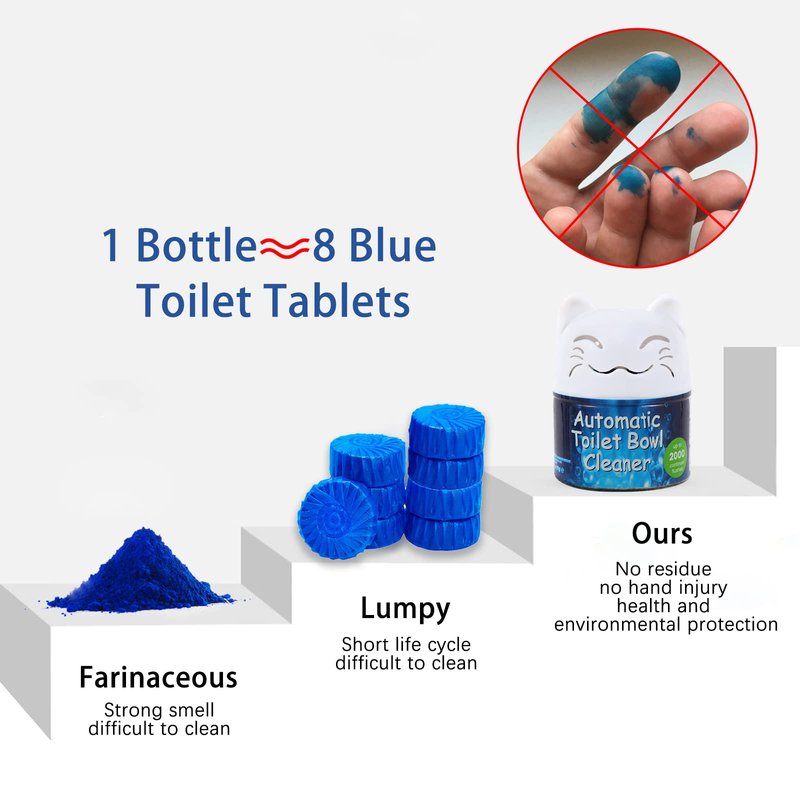 Simple Life Toilet Bowl Cleaner | Automatic Long-Lasting Toilet Bowl Cleaner Tablets | Easy-To-Use, Septic Safe Toilet Cleaner in Bottle | Powerfully Cleans and Prevent Stain Build Up | 3 Count