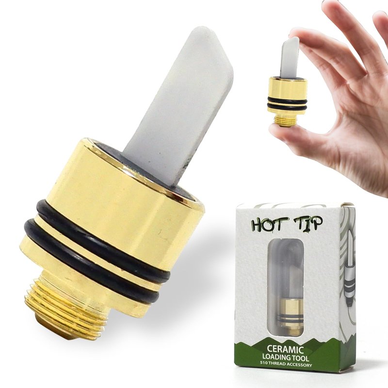 Taomoiup Ceramic Hot Knife Tip are Heating Multi-Tool for Slicing Wax or Viscous oil etc (Gold)