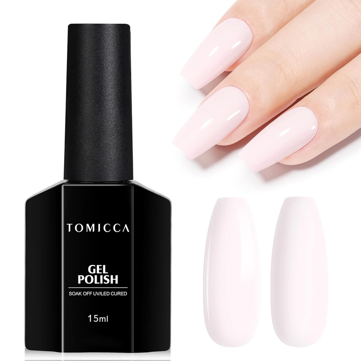 TOMICCA Gel Nail Polish - Dark Orange Autumn Winter Color | Long Lasting High Gloss Soak Off UV LED for DIY Manicure