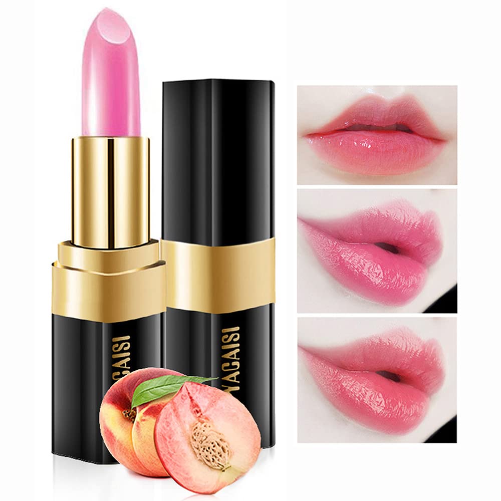 Color Changing Lipstick - Magic Lip Balm That Transforms from Black to Brick Red | Natural Moisturizing Formula for Women