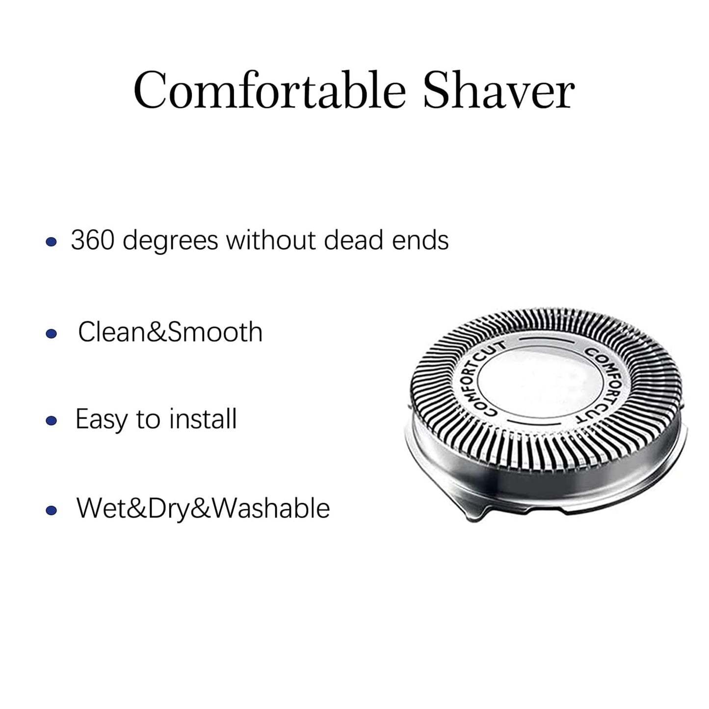 6pack Upgrade HQ8 Replacement Blade for Philipss Norelcos S3000 Replacement Razor Blades Aquatec Shavers Electric Razor Blades Compatible with Shavers AT810 AT880 PT720 AT815 HQ8505
