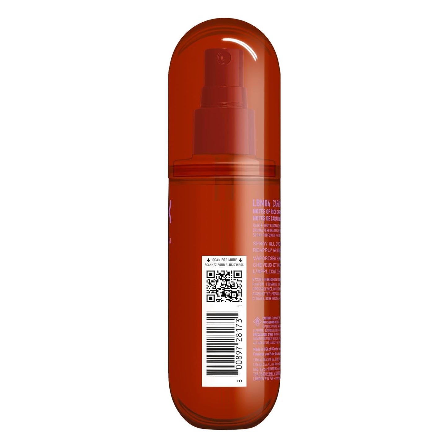 NYX Fat Oil Fragrance Mist | Caramelt Mami Caramel Scented Hair & Body Spray - Vegan, 2.7 fl oz