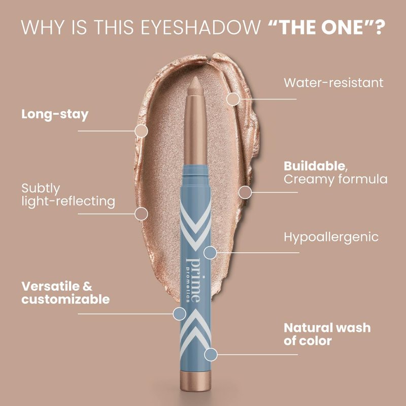 PrimeEyes Eye Brightener - Creamy Eye Shadow Sticks for Mature Women | Hypoallergenic, Long-Lasting, Water-Resistant