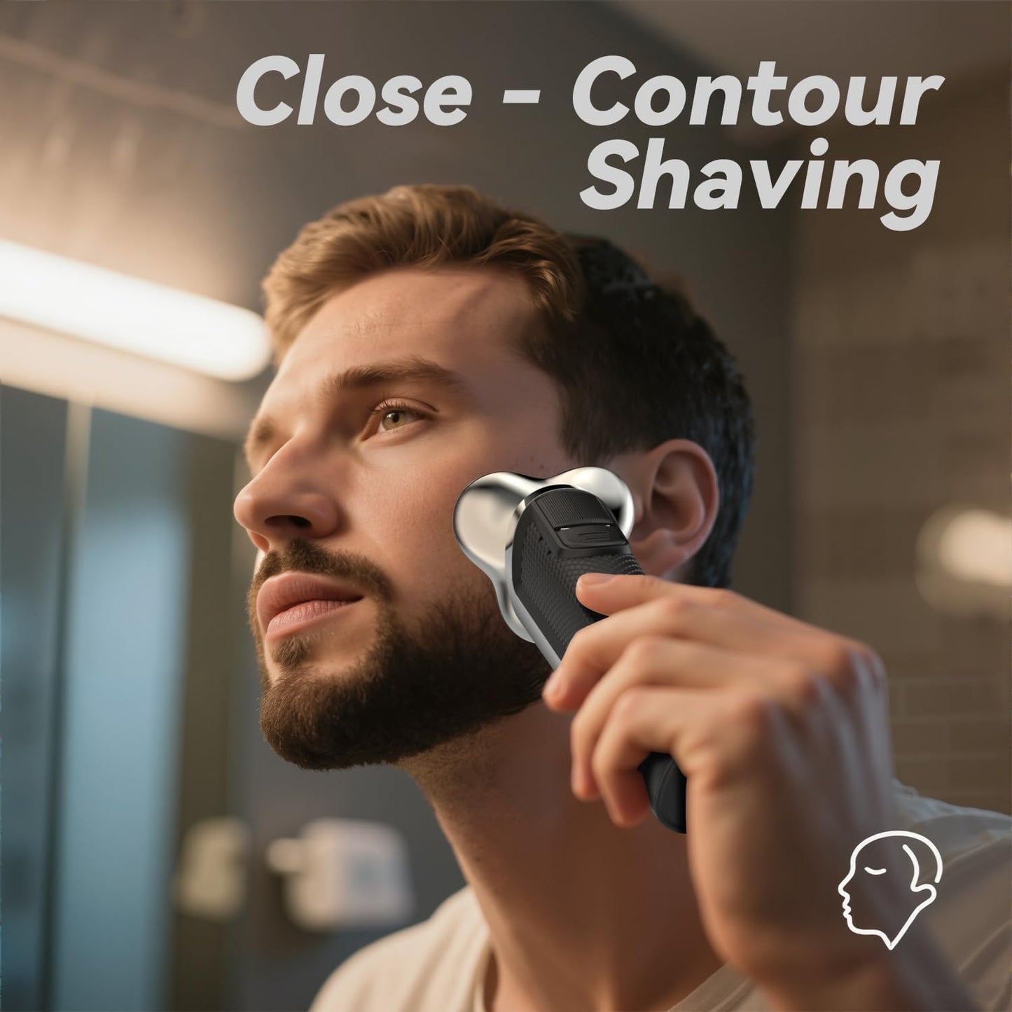 Electric Razor for Men - USB-C Rechargeable Wet & Dry Shaver with Pop-Up Trimmer | Black Travel Case Included