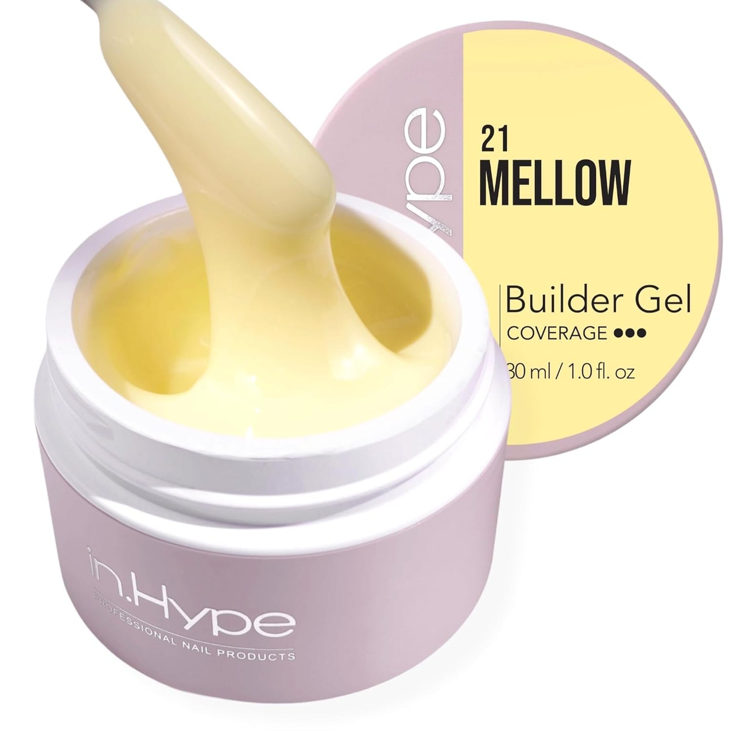 Professional Hard Builder Gel for Nail Extensions - UV/LED Formula | Baby Pink #3