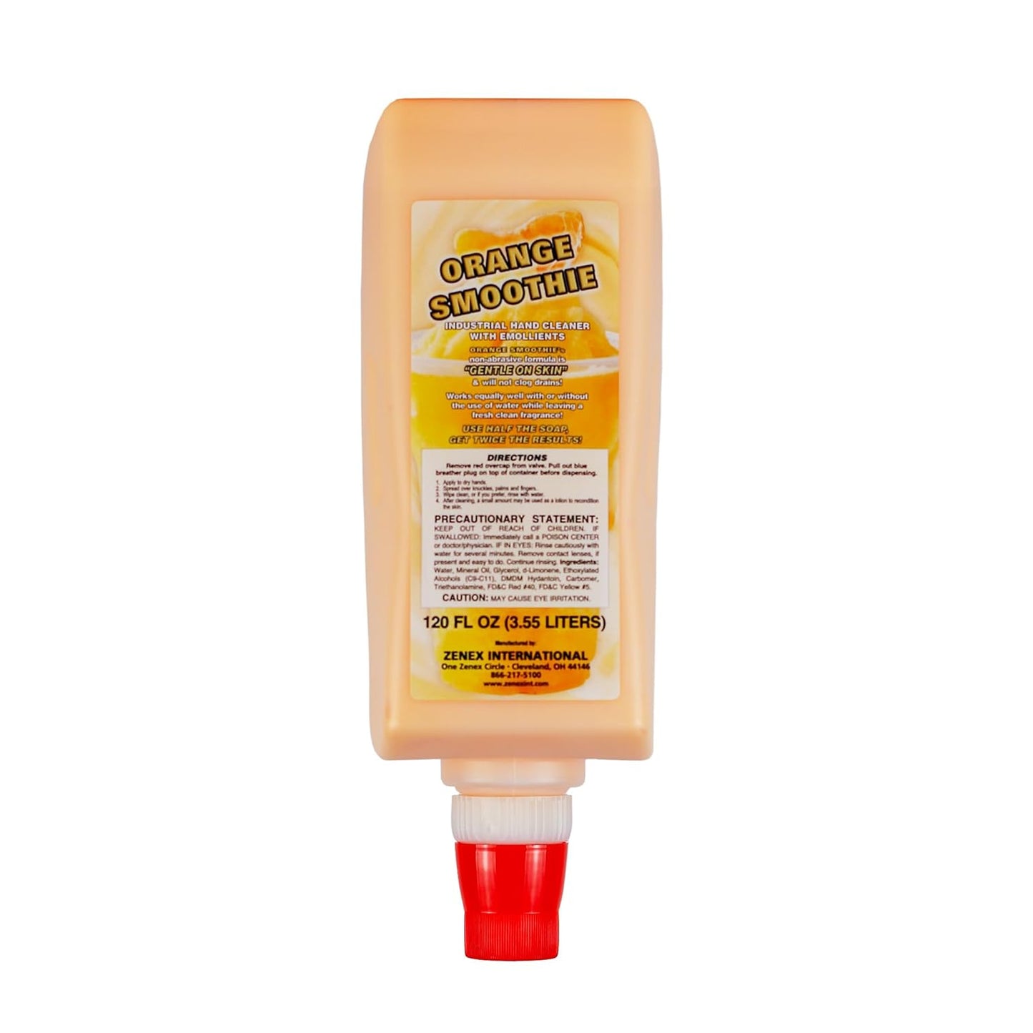 Orange Smoothie Hand Soap - Moisturizing Industrial Cleaner | Citrus Scent | Gentle on Skin | 3.55 L (1-Pack)