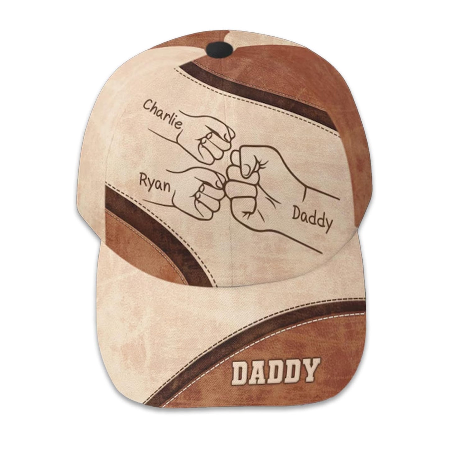 Custom Gifts for Father's Day - Personalized Fist Bump Dad Grandpa Baseball Cap,Dad PaPa Grandpa Husband Hat Gift for Men