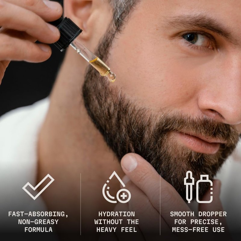 Striking Viking Beard Oil for Men (2 Fl Oz (Pack of 1), Blue Ocean) Naturally Derived Conditioner with Almond, Tea Tree, Argan & Jojoba Oil for Beard Growth, Softening & Moisturizing
