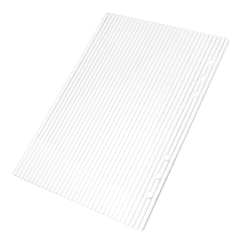 Angoily A5 Acrylic Binder Cover, Transparent 6 Hole Budget Binder for Office Use, Acrylic Protector 6 Hole Jacket View Window Removable Design