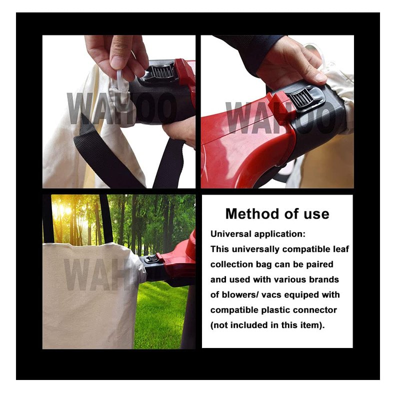 Haiouus Universal Leaf Vacuum Blower Bag Bottom Debris Dump Bag, Compatible with Leaf Blowers and Ultra Blower Rake, Suitable for Most Blowers
