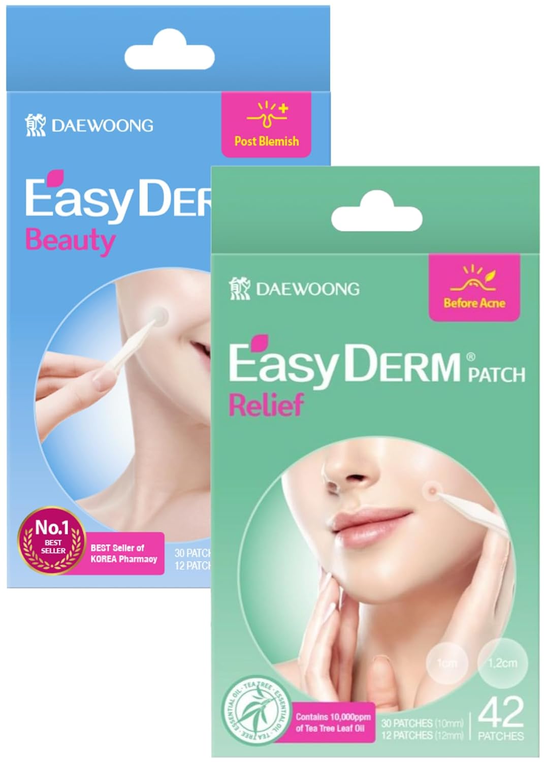 Invisible Acne Patch - 10,000 ppm Tea Tree Oil, Ultra-Slim 0.1mm | 4 Packs (168 Patches) for Clear Skin Care