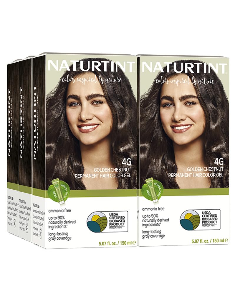 Naturtint 7N Hazelnut Blonde Permanent Hair Color | Ammonia-Free, Vegan, 100% Gray Coverage, Long-Lasting Results