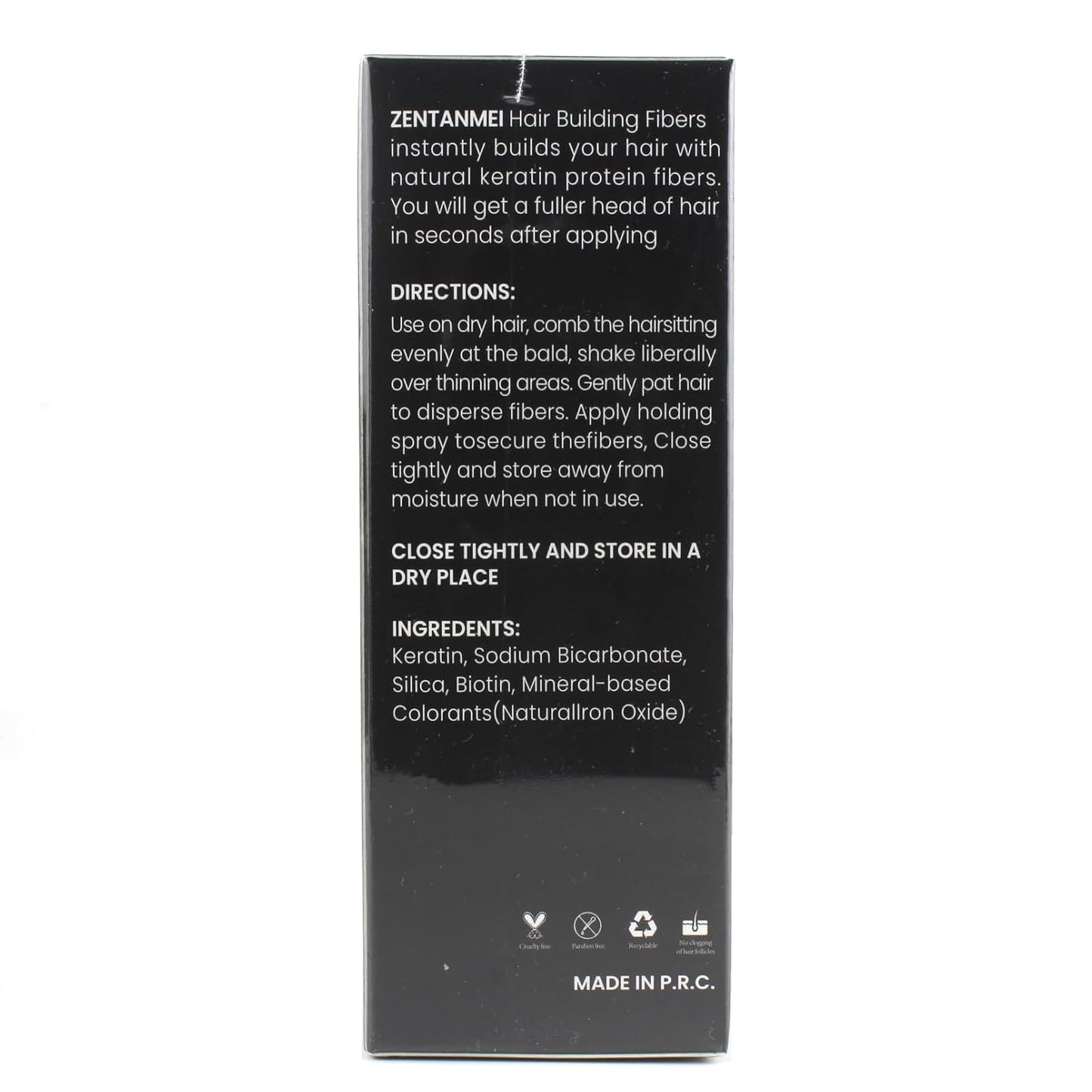 Hair Building Fibers for Thinning Hair - All-Natural Volume Powder | 0.98 Oz Gray Bald Spot Concealer for Men & Women