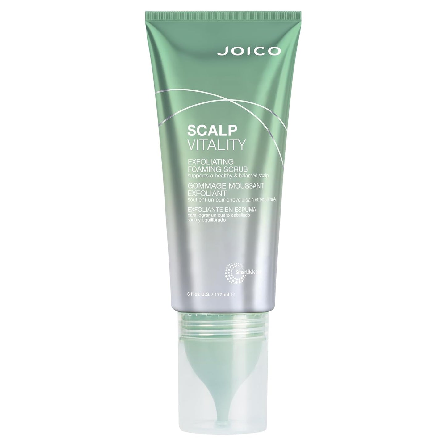 Joico Scalp Vitality Exfoliating Foaming Scrub - Healthy Scalp Support | Removes Oil & Buildup | 6 Fl Oz