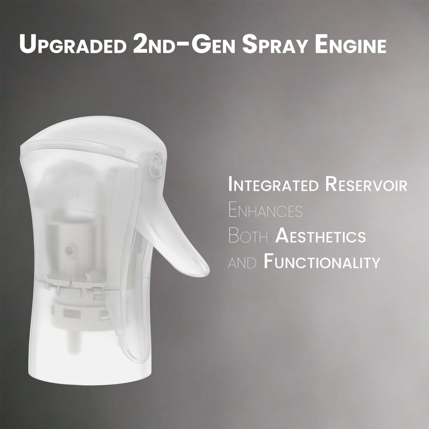 Mistifi Continuous Ultra Fine Mist Spray Bottle (350ml 4Pcs, Transparent bottle)