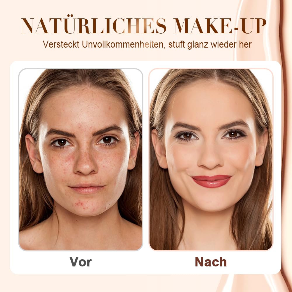 Color Changing Foundation for Mature Skin - Flawless Coverage, Lightweight Formula, Adapts to Skin Tone | 2 PCS