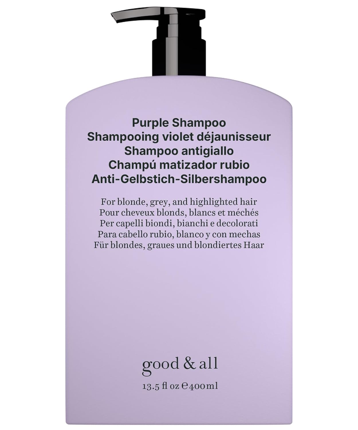 Purple Shampoo for Blonde & Silver Hair - Reduce Yellow Tones | Sulfate-Free, Vegan - 13.5 fl oz