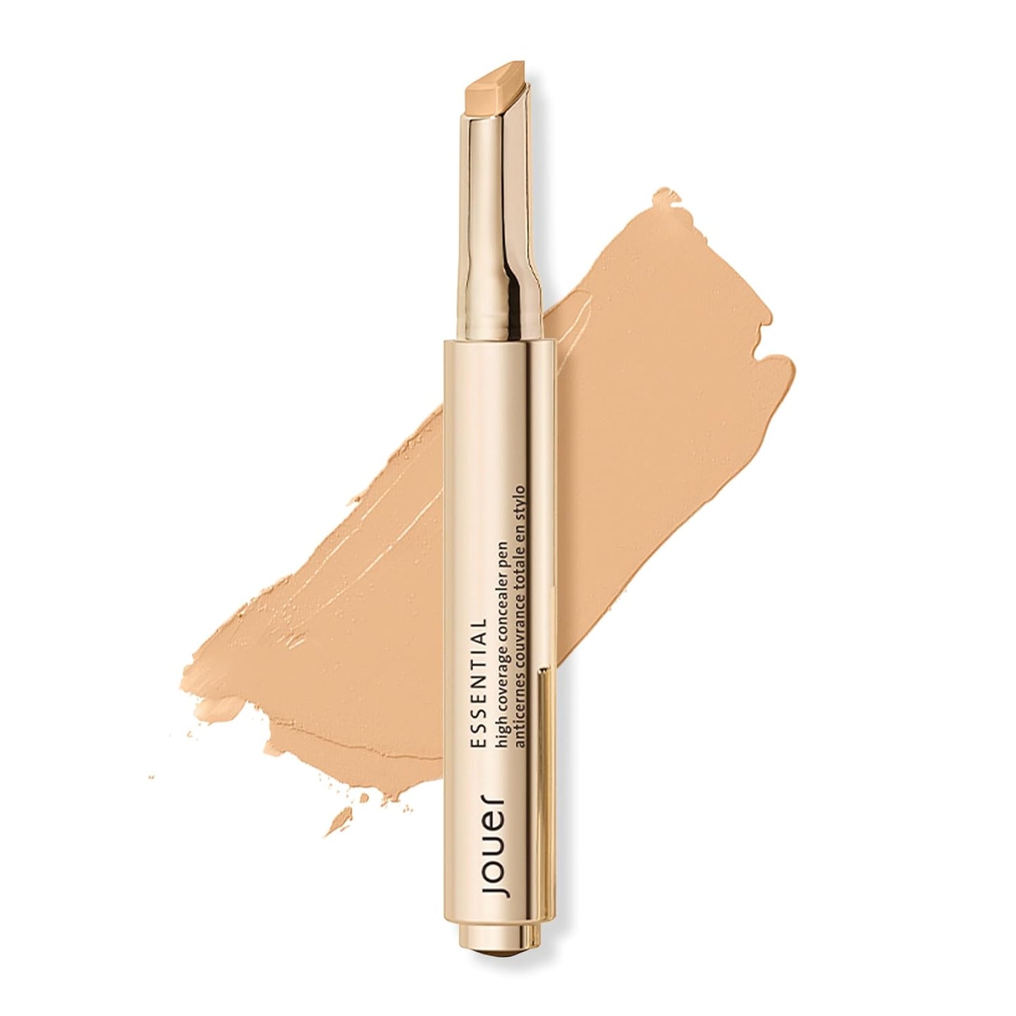Jouer Essential High Coverage Concealer Pen - Brightening Under Eye Concealer for Dark Circles | Hyaluronic Acid & Vitamin E