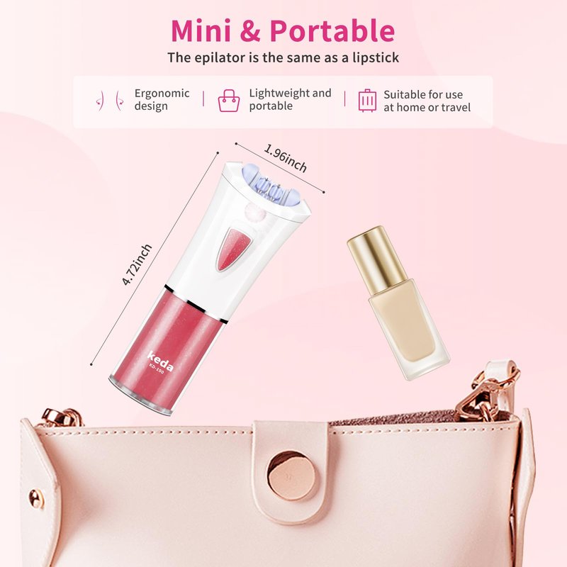 Facial Epilator for Women - 2026 New Face Epilator Hair Remover with LED Light - Smooth Glide Electric Hair Tweezers for Face/Arm/Legs/Bikini Line/Chin/Lip/Pubic Lady Hair Removal Epilators Cordless