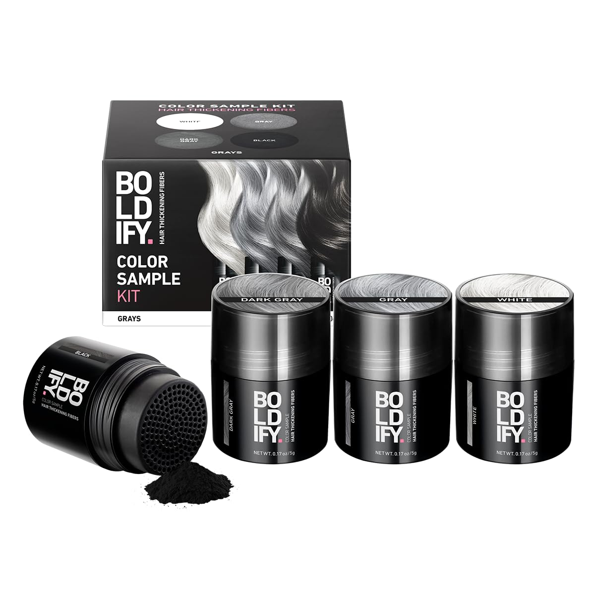BOLDIFY Hair Fibers - Thinning Hair Solution for Instant Volume | 14 Shades Available - Dark Auburn (56g)