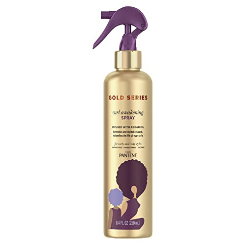 Pantene Gold Series Curl Awakening Spray with Argan Oil - 8.4 Fl Oz