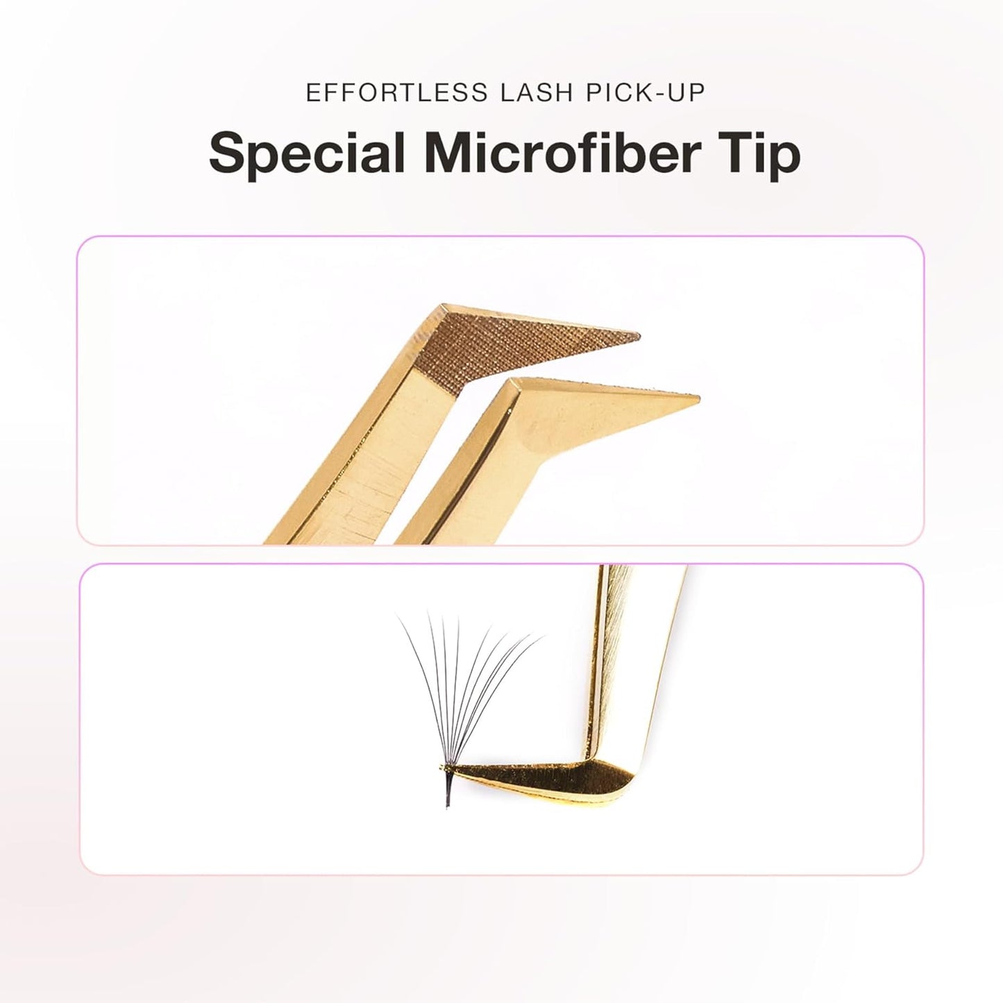 Curacoro Lash Tweezer - Precision Fiber Tip Grip for Eyelash Extensions | Multi-Shape Silver Tweezers for Volume & Isolation