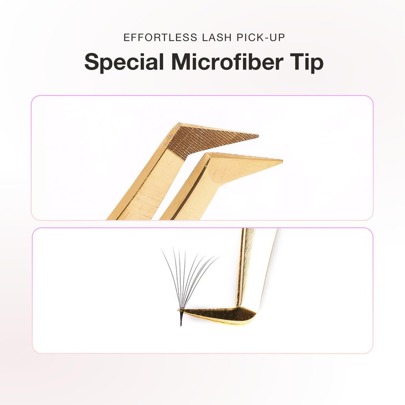 Curacoro Lash Tweezer - Professional & Precision Fiber Tip Grip Lash Tweezers for Eyelash Extensions, Multi Shapes & Purposes Tweezers for Volume, Isolation & Classic Lashes (Galaxy, Girl Boss)