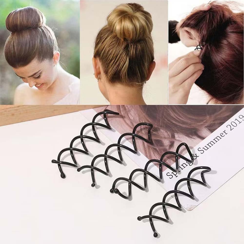 10PCS Spin Pins for Hair, Spiral Bobby Pins for Thick Hair, Metal Hair Twisters, Non-Scratch Hairpins for Women