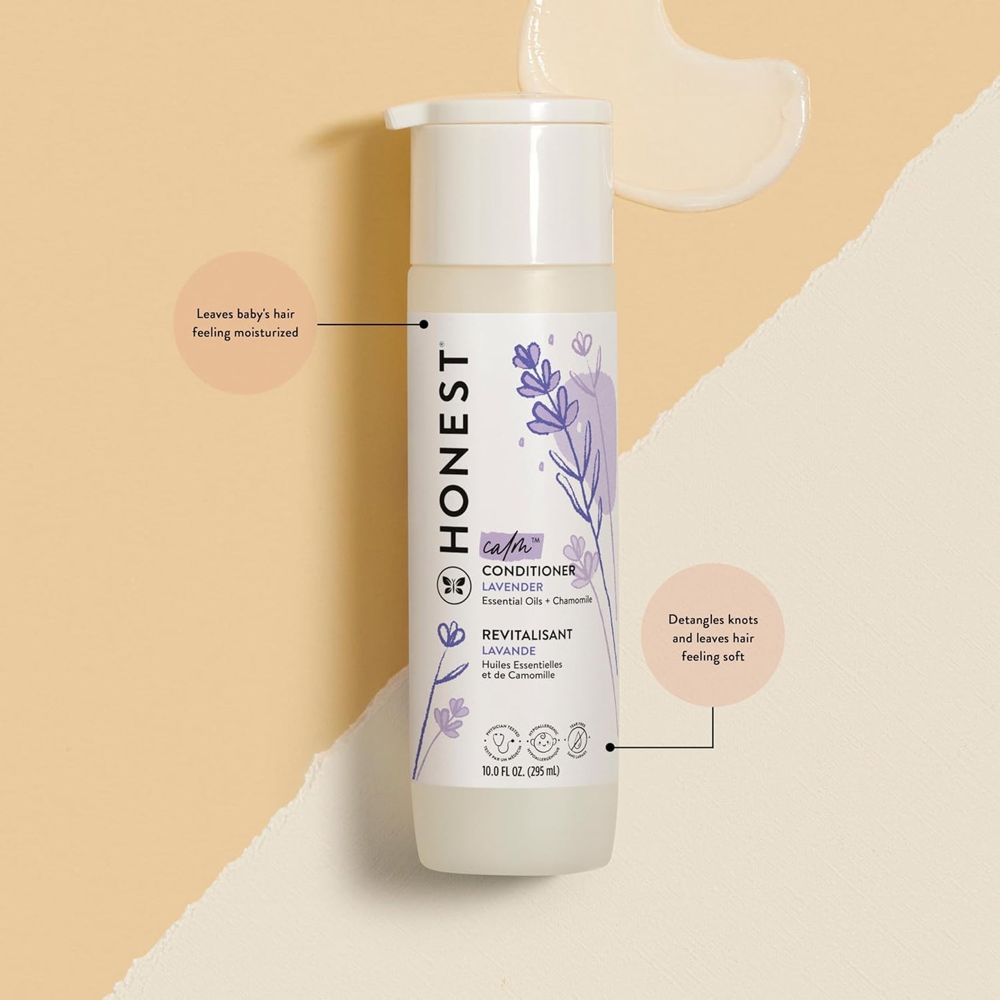 The Honest Company Shampoo, Body Wash, Conditioner, Lavender Calm, 20 fl oz