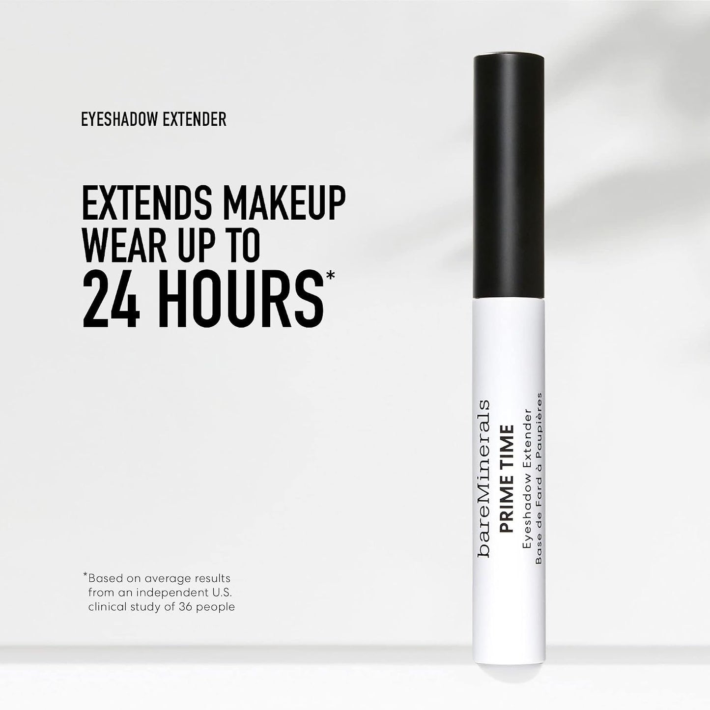 bareMinerals Eyeshadow Extender - Prime & Smooth Eyelids for 24-Hour Crease-Proof, Waterproof Wear