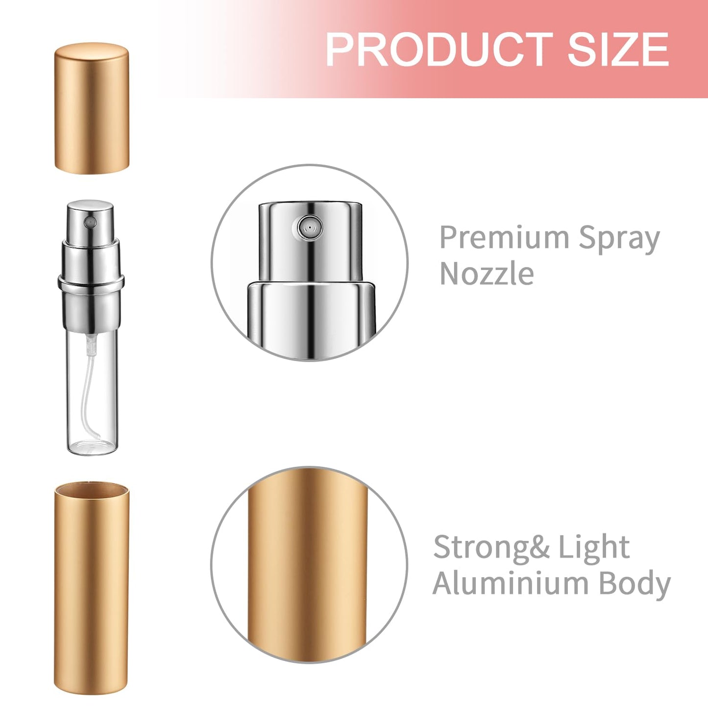 Travel Refillable Perfume Atomizer - 14 Pcs Mini Glass Spray Bottles for Men & Women | Multicolor with Refill Pump