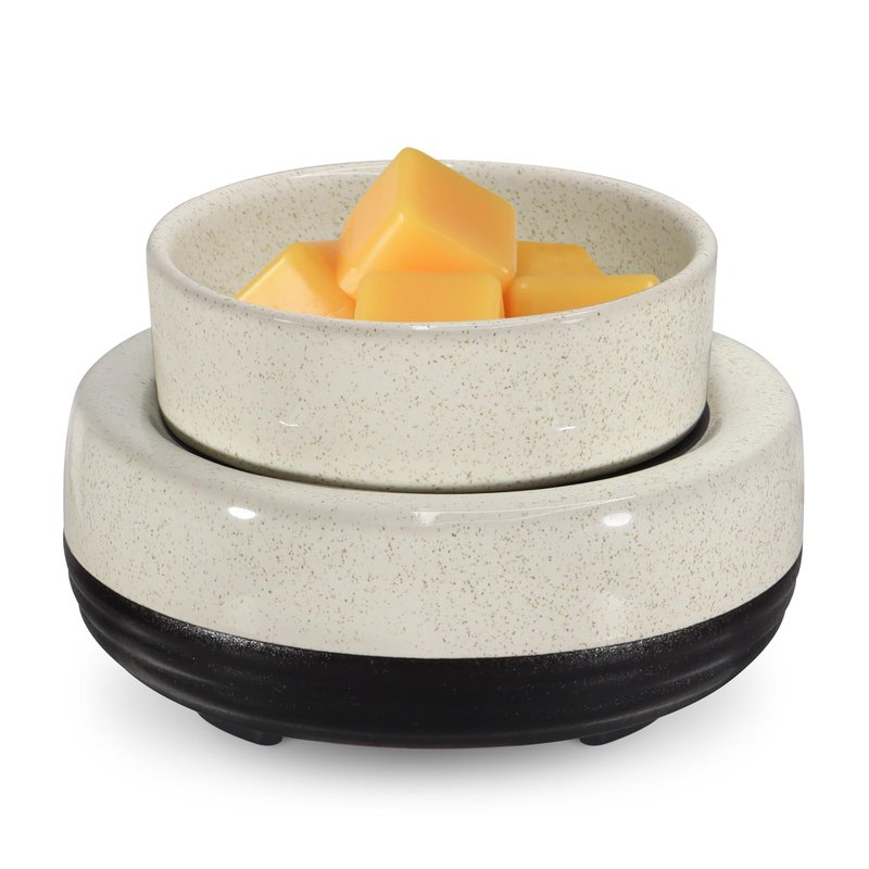 copinpin Wax Melts Warmer, Ceramic Candle Melter Melting Wax 3-in-1 Oil Burner Electric Fits Yankee Large Jar, Scented Candle Holder for Home Decor Gifts for Mom Grandma Women Girls