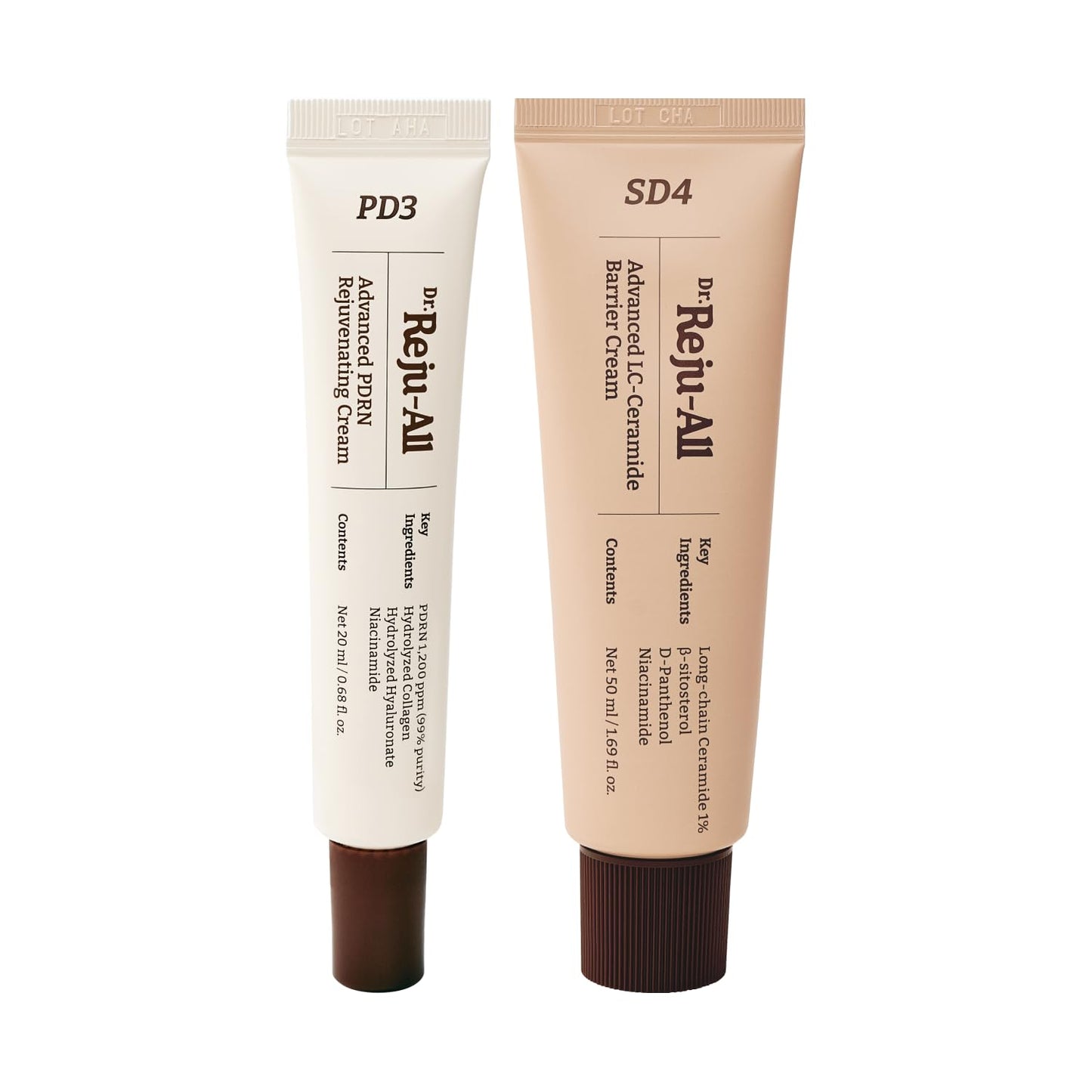 Dr. Reju-All Rejuvenating Cream & LC-Ceramide Barrier Cream - Hydrating Face Moisturizer Duo for Glass Skin | Korean Anti-Aging Skincare